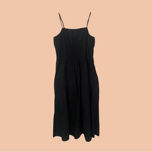 h&m black maxi summer dress - size M